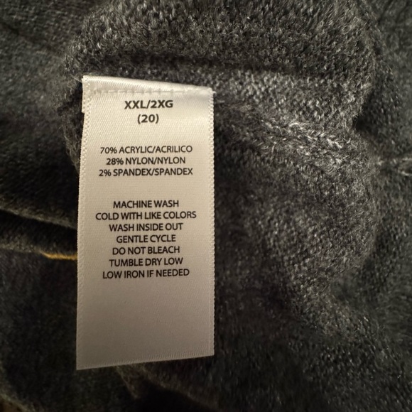 Beach Lunch Lounge Women’s Animal Print Sweater Size XXL Gray Yellow Pullover - Picture 4 of 7